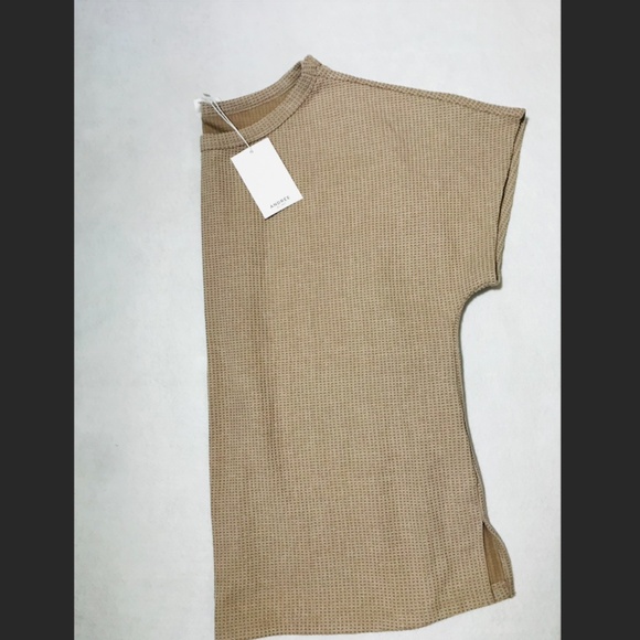 Mocha cream Andree By Unit waffle knit top - Picture 6 of 6